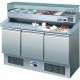 Blizzard BCC3PIZZA: 3 Door Refrigerated Compact Prep Counter