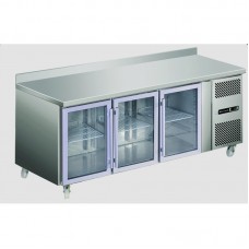 Blizzard HBC3CR: Refrigerated Glass 3 Door Gastronorm Counter Blizzard HBC3CR: Refrigerated Glass 3 Door Gastronorm Counter