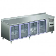 Blizzard HBC4CR: Refrigerated Glass 3 Door Gastronorm Counter Blizzard HBC4CR: Refrigerated Glass 3 Door Gastronorm Counter