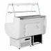 Trimco Tavira II 130C: 1.3m Curved Glass Slimline Deli Serve Over