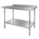 Vogue GJ505: 0.6m Chefs Stainless Steel Table with Upstand Vogue GJ505: 0.6m Chefs Stainless Steel Table with Upstand
