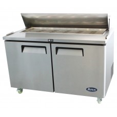 Atosa MSF8302: 2 Door Refrigerated Sandwich / Salad / Pizza Preparation Counter