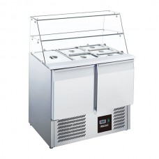 Blizzard BPD2-ECO: Compact Gastronorm Prep Station with Display Blizzard BPD2-ECO: Compact Gastronorm Prep Station with Display