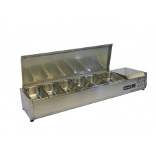 Blizzard TOP1200EN: 3 x 1/3 + 1/2 GN Refrigerated Counter Top Servery Prep Unit