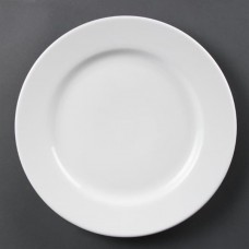 Olympia Whiteware Wide Rimmed Plates 230mm (12 Pack) Olympia Whiteware Wide Rimmed Plates 230mm (12 Pack)