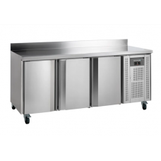 Tefcold CK7310X1SP: 3 Door Stainless Steel Refrigerated Gastronorm Counter - 417Ltr