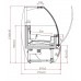 Igloo Kameleo Ice JA101KM: 1.4m Ventilated Soft Scoop Ice Cream Display - 10 Pans 