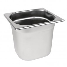 Vogue K992: 1/6 Stainless Steel Gastronorm Pan - 150mm Deep Vogue K992: 1/6 Stainless Steel Gastronorm Pan - 150mm Deep