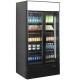 Tefcold FSC1000H Double Door Display Fridge in Black Tefcold FSC1000H Double Door Display Fridge in Black