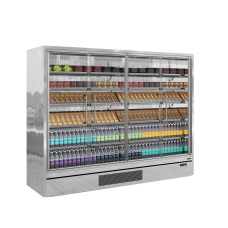 Galaxy + GP26FGD-SS Multideck Display With Doors - Stainless Steel Galaxy + GP26FGD-SS Multideck Display With Doors - Stainless Steel