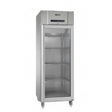 Gram COMPACT KG 610 RG C 4N: Slim Glass Door Refrigerator 2/1 GN Deep - Stainless Steel