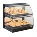 Buffalo Self-Serve Heated Display Unit with Hinged Doors