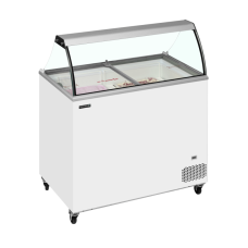 Tefcold IC302SC + Canopy: Soft Scoop Ice Cream Display 