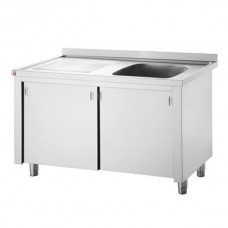 Inomak LK5192L: INOMAK Catering Sink on Cupboards - Double Bowl with Right Hand Drainer Inomak LK5192L: INOMAK Catering Sink on Cupboards - Double Bowl with Right Hand Drainer