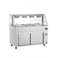 Inomak MIV718: Bain Marie with glass structure