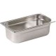 Vogue K820: Stainless Steel Gastronorm Pan - 1/4 One Quarter Size 150mm Deep