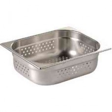 Vogue K845: 1/2 Stainless Steel Perforated Gastronorm Pan - 100mm Deep Vogue K845: 1/2 Stainless Steel Perforated Gastronorm Pan - 100mm Deep