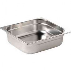 Vogue K906: 1/2 Stainless Steel Gastronorm Pan - 20mm Deep Vogue K906: 1/2 Stainless Steel Gastronorm Pan - 20mm Deep