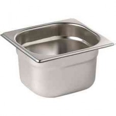 Vogue K985: 1/6 Stainless Steel Gastronorm Pan - 65mm Deep Vogue K985: 1/6 Stainless Steel Gastronorm Pan - 65mm Deep