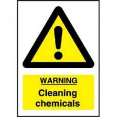 Code L851: Warning Cleaning Chemicals Sign Code L851: Warning Cleaning Chemicals Sign