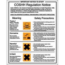 Code L903: COSSH Regulations Sign Self Adhesive Code L903: COSSH Regulations Sign Self Adhesive