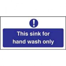 Code L952: Hand Wash Only Sign