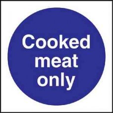 Code L959: Cooked Meat Only Sign