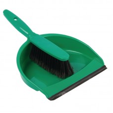 Jantex CC933: Soft Dustpan & Brush Set - Green