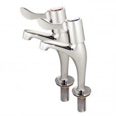 Vogue G461: Basin Pillar Lever Taps (Pair)