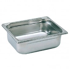 Bourgeat K058: 1/2 Stainless Steel Gastronorm Pan - 150mm Deep