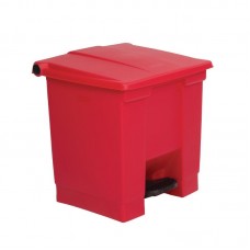 Rubbermaid K803: Red Step On Container - 30.5Ltr