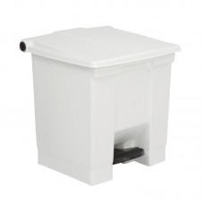 Rubbermaid K805: White Step On Container - 30.5Ltr