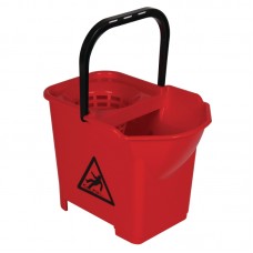 Jantex S222: Colour Coded Mop Bucket - Red Jantex S222: Colour Coded Mop Bucket - Red