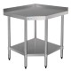 Vogue GL278: Stainless Steel Chefs Preparation Table, Corner Unit - 700 mm Deep Vogue GL278: Stainless Steel Chefs Preparation Table, Corner Unit - 700 mm Deep