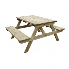 Rowlinson CG095: 4 Seater Wooden Picnic Bench 5ft Rowlinson CG095: 4 Seater Wooden Picnic Bench 5ft