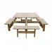 Rowlinson CG096: 8 Seater Square Picnic Table Rowlinson CG096: 8 Seater Square Picnic Table