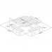 Rowlinson CG096: 8 Seater Square Picnic Table Rowlinson CG096: 8 Seater Square Picnic Table