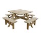 Rowlinson CG096: 8 Seater Square Picnic Table