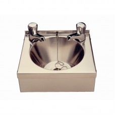 Vogue P088 Hand-Wash-Sink: 304 grade steel hand wash sink complete with plug and chain, apron support and waste. (Taps not included) Vogue P088 Hand-Wash-Sink: 304 grade steel hand wash sink complete with plug and chain, apron support and waste. (Taps not included)