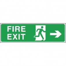 Code W302: Fire Exit Arrow Right Sign Code W302: Fire Exit Arrow Right Sign