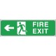Code W303: Fire Exit Arrow Left Sign Code W303: Fire Exit Arrow Left Sign