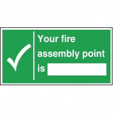 Code W312: Fire Assembly Point Sign Code W312: Fire Assembly Point Sign