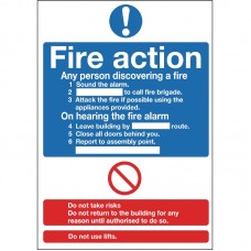 Code Y920: Fire Action Sign Code Y920: Fire Action Sign