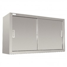 Vogue DL450: Large capacity stainless steel cupboards with sliding doors