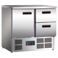Polar U637: 2 drawer plus 1 door GN Refrigerated Prep Bench Polar U637: 2 drawer plus 1 door GN Refrigerated Prep Bench