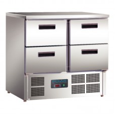 Polar U638: 4 drawer Refrigerated Prep Bench Polar U638: 4 drawer Refrigerated Prep Bench