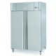 Infrico AGB1402PESC: Stainless Steel Gastronorm Double Door Fish Fridge with LED Lighting - 40 Stone