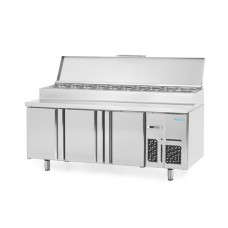 Infrico BMGN1960EN: 3 Door Refrigerated Prep Counter 700mm Deep - 460ltr