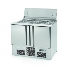 Infrico ME1000BAN: Stainless Steel Refrigerated Gastronorm Saladette Counter - 230Ltr Infrico ME1000BAN: Stainless Steel Refrigerated Gastronorm Saladette Counter - 230Ltr