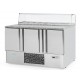 Infrico ME1003PIZZA: Stainless Steel Refrigerated Gastronorm Counter - 355Ltr